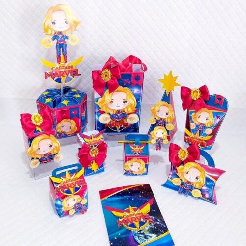 CAPTÃ MARVEL - Arquivos de Corte / Festa Pronta