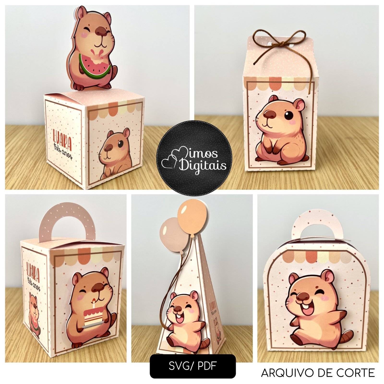 CAPIVARA - Arquivos de Corte / Festa Pronta