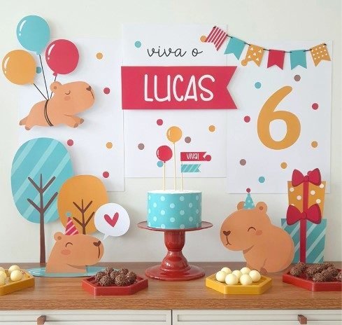 CAPIVARA - Arquivos de Corte / Festa Pronta