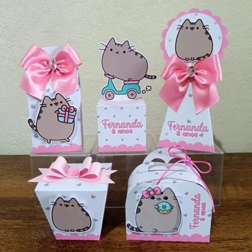 CAT PUSHEEN - Arquivos de Corte / Festa Pronta