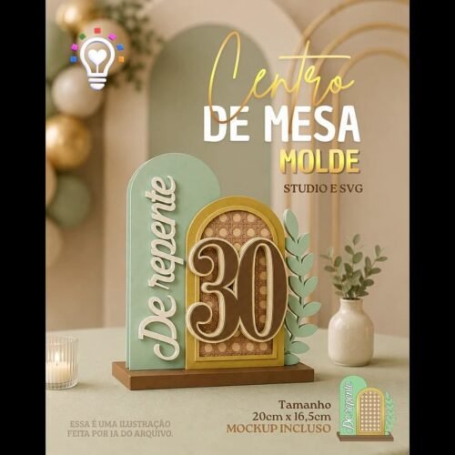 CENTRO DE MESA ADULTO - Arquivos de Corte