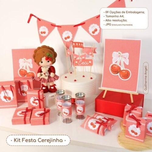 CEREJINHA - Arquivos de Corte / Festa Pronta