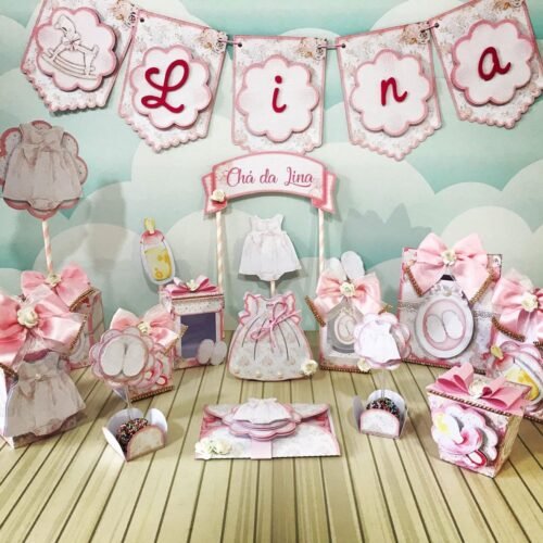 CHÁ DE BEBÊ - Arquivos de Corte / Festa Pronta