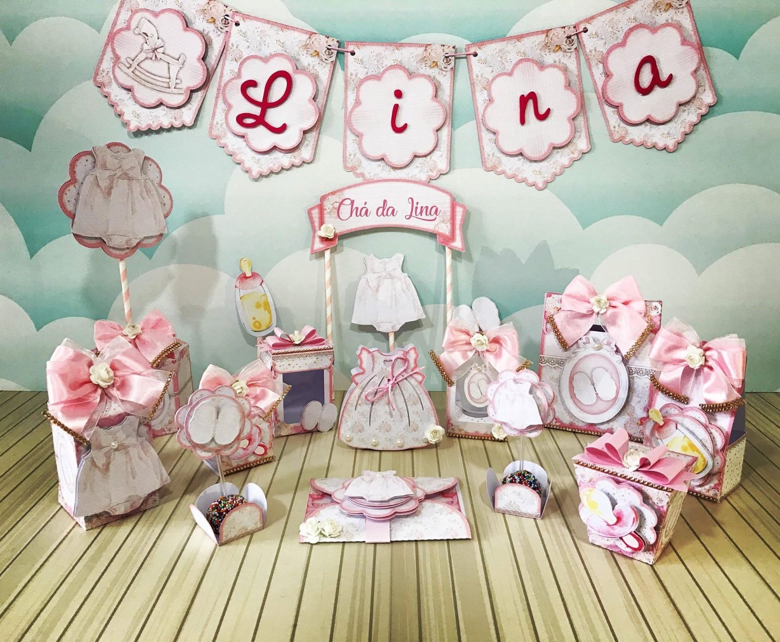 CHÁ DE BEBÊ - Arquivos de Corte / Festa Pronta