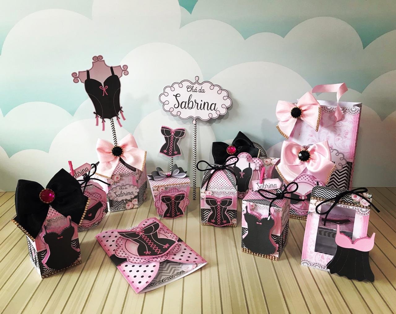 CHÁ DE LINGERIE - Arquivos de Corte / Festa Pronta