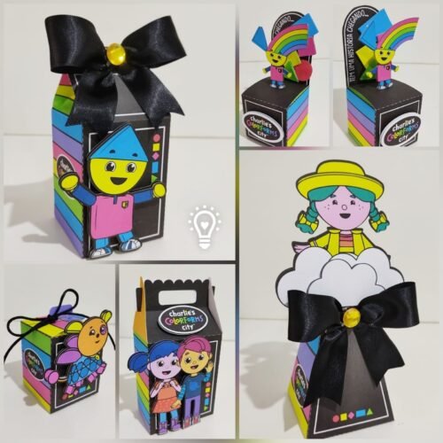 O MUNDO COLORIDO DE CHARLIE - Arquivos de Corte / Festa Pronta