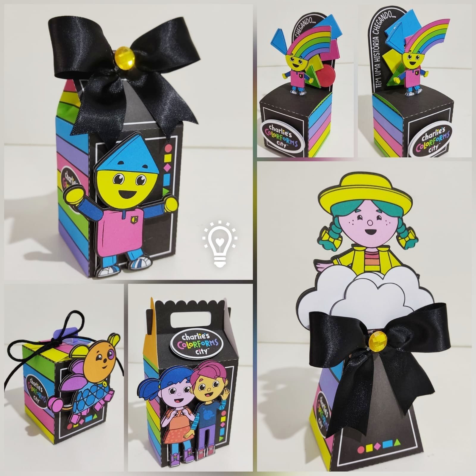 O MUNDO COLORIDO DE CHARLIE - Arquivos de Corte / Festa Pronta