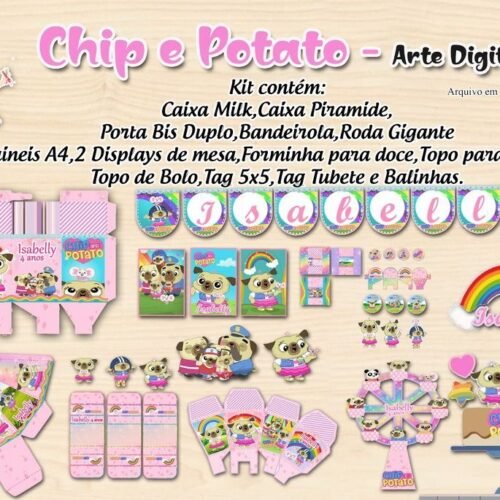 CHIP AND POTATO - Arquivos de Corte / Festa Pronta
