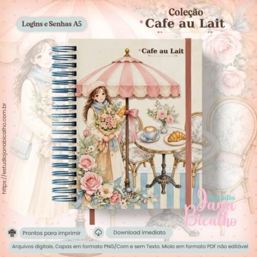 CADERNO A5 CAFÉ AU LAIT - Encadernação