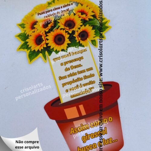 CARTÃO GIRASSOL - Arquivos de Corte