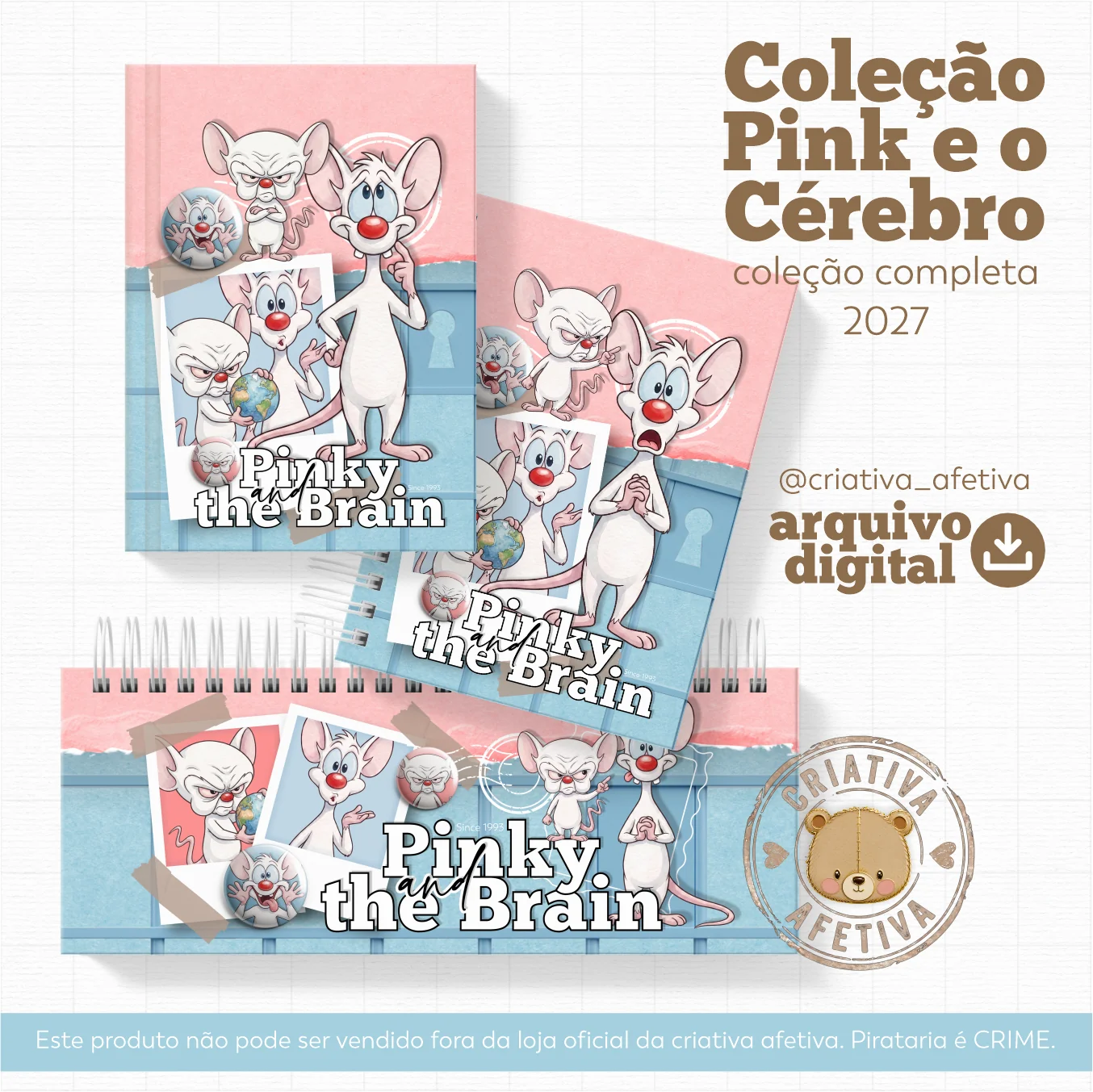COLEÇÃO PINK E CÉREBRO - Encadernação