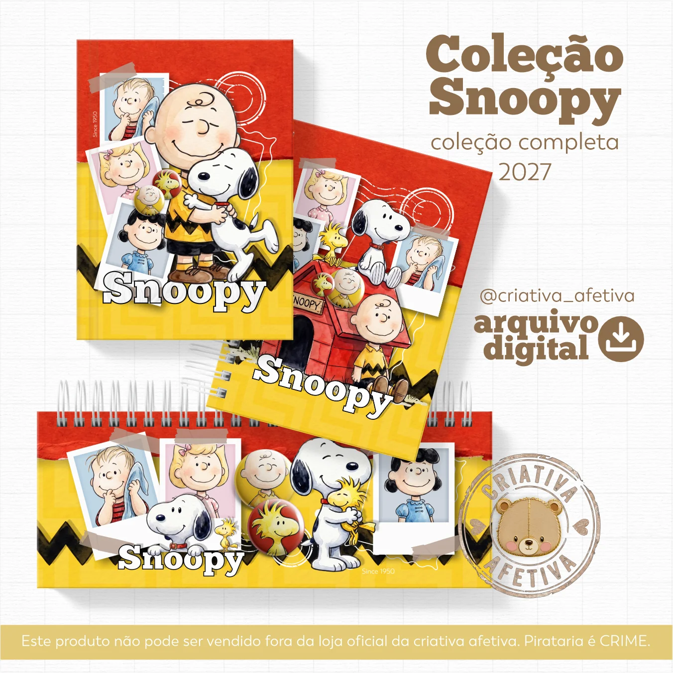COLEÇÃO SNOOPY - Encadernação