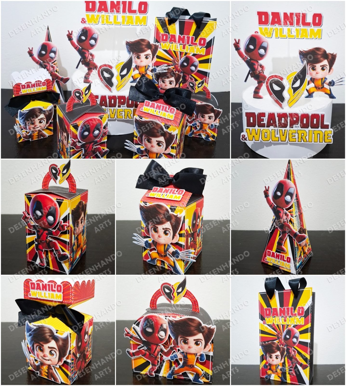 DEADPOOL E WOLVERINE - Arquivos de Corte / Festa Pronta