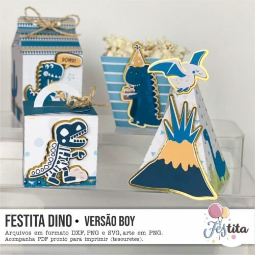DINOSSAUROS - Arquivos de Corte / Festa Pronta