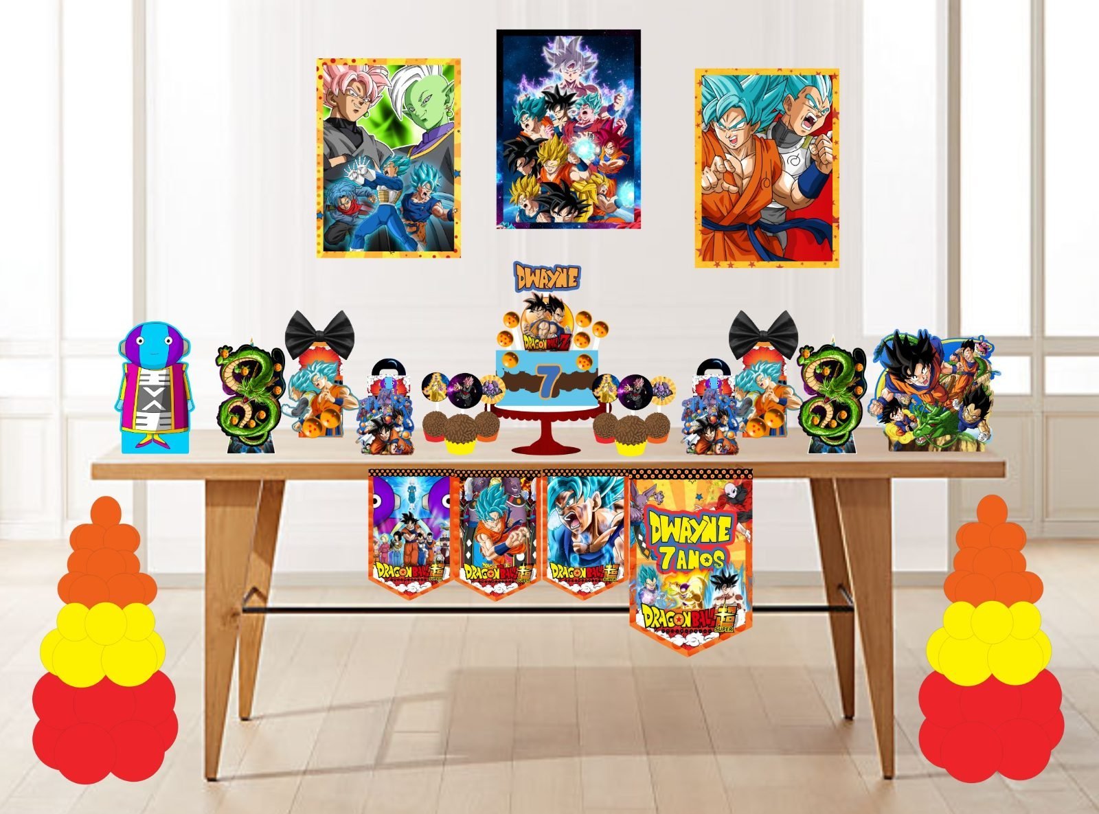 DRAGON BALL - Arquivos de Corte / Festa Pronta