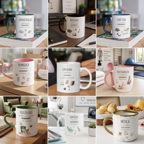 ARTE CANECA PROFISSÕES - Sublimação