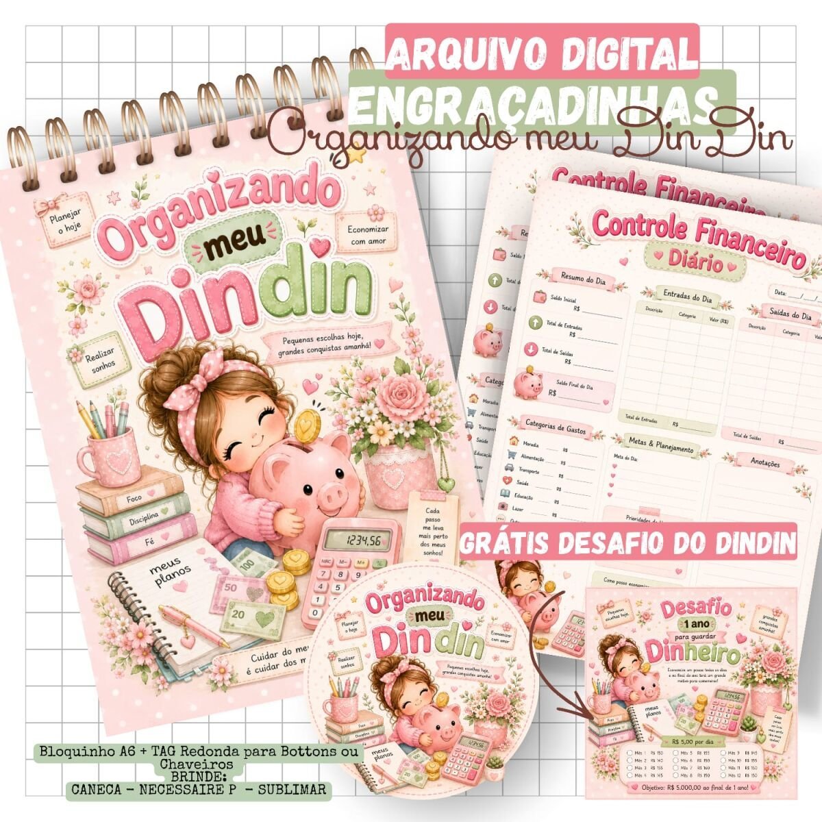 DINDIN ORGANIZADO - Encadernação