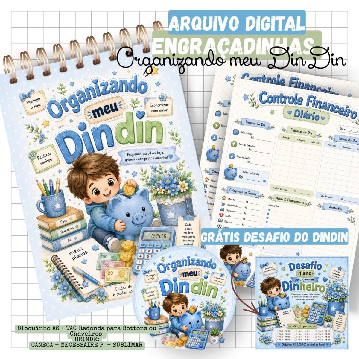 DINDIN ORGANIZADO - Encadernação