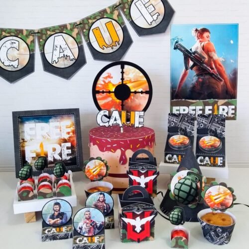 FREE FIRE - Arquivos de Corte / Festa Pronta