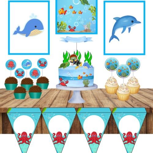 FUNDO DO MAR - Arquivos de Corte / Festa Pronta