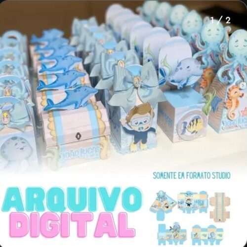 FUNDO DO MAR - Arquivos de Corte / Festa Pronta