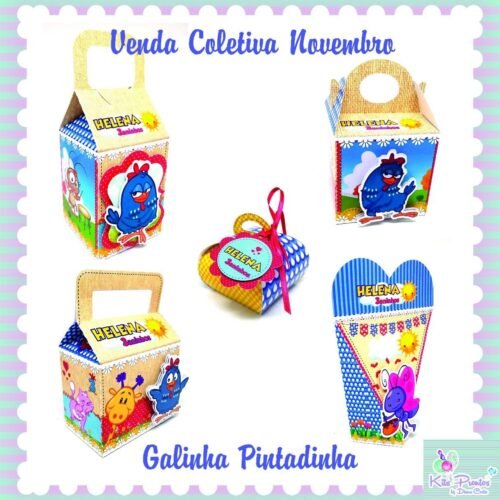 GALINHA PINTADINHA - Arquivos de Corte / Festa Pronta