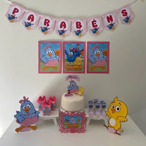 GALINHA PINTADINHA - Arquivos de Corte / Festa Pronta