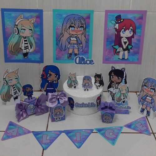 GACHA LIFE - Arquivos de Corte / Festa Pronta