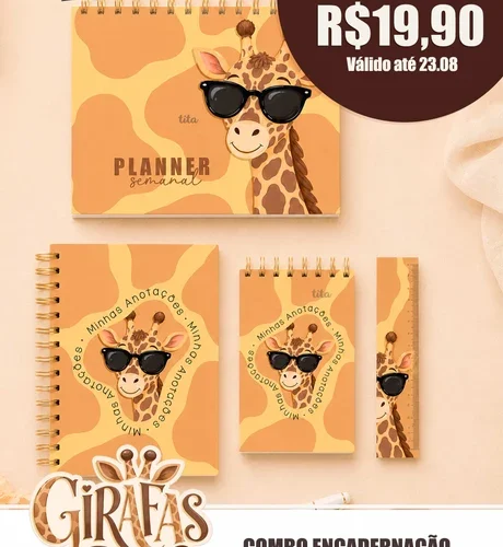 COMBO GIRAFAS - Encadernação