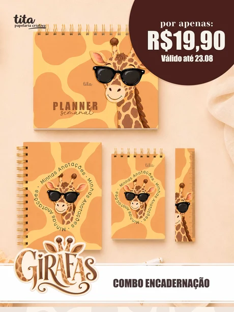 COMBO GIRAFAS - Encadernação