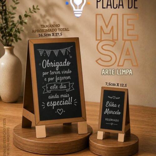 PLAQUINHO DE MESA - Arquivos de Corte