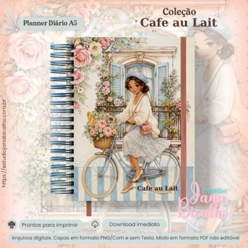 PLANNER DIÁRIO A5 CAFÉ AU LAIT - Encadernação