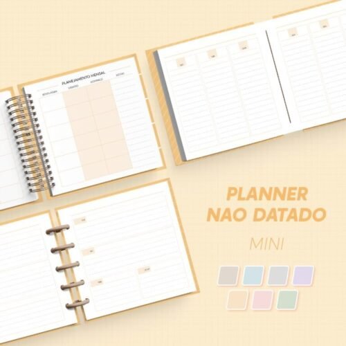 MINI PLANNER NÃO DATADO - Encadernação