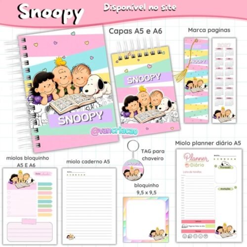 Arquivo Bloquinho Snoopy