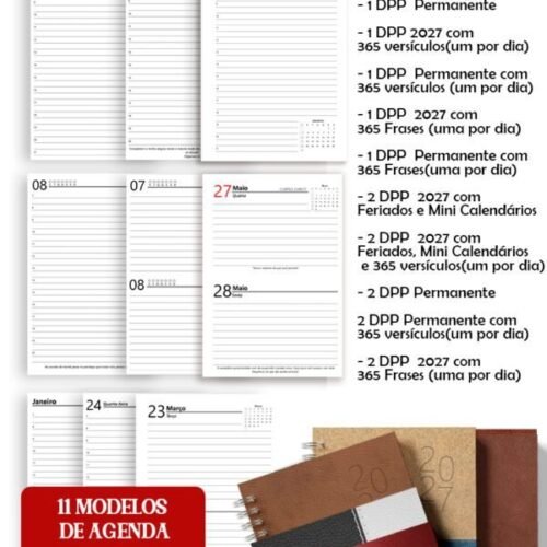 COMBO AGENDAS MASCULINA - Encadernação