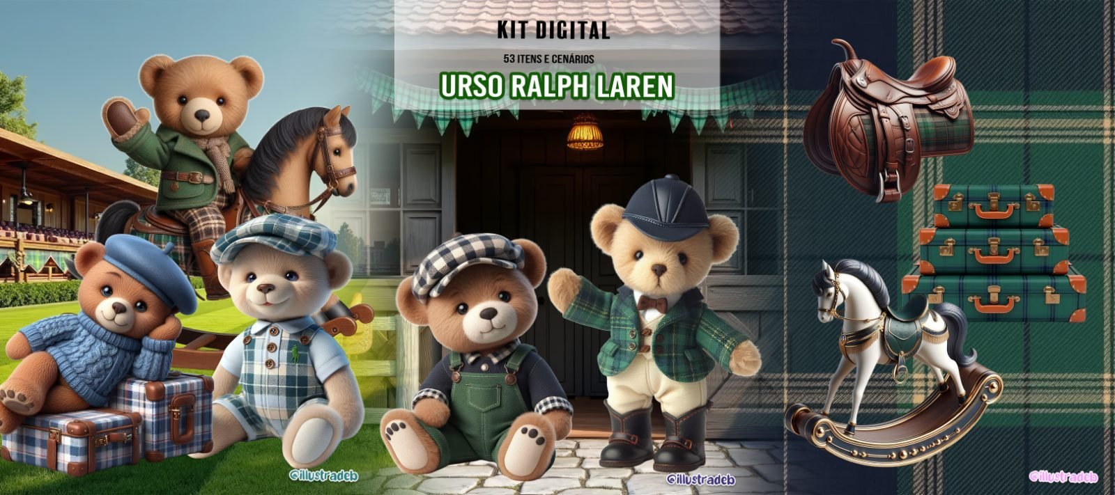Urso Ralph Lauren - Kit digital