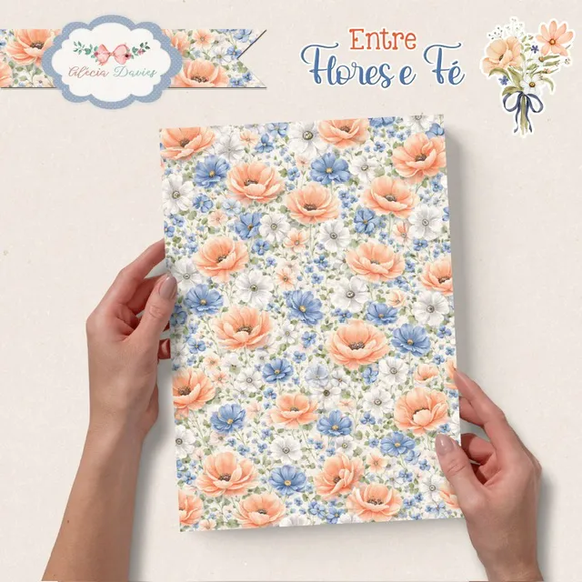 KIT DIGITAL ENTRE FLORES E FÉ - NOSSA SENHORA APARECIDA - Imagem 4