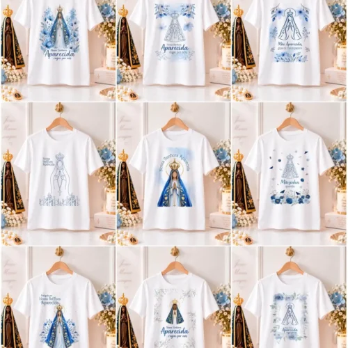 Pacote de Artes Caneca e Camisa N. Senhora Aparecida