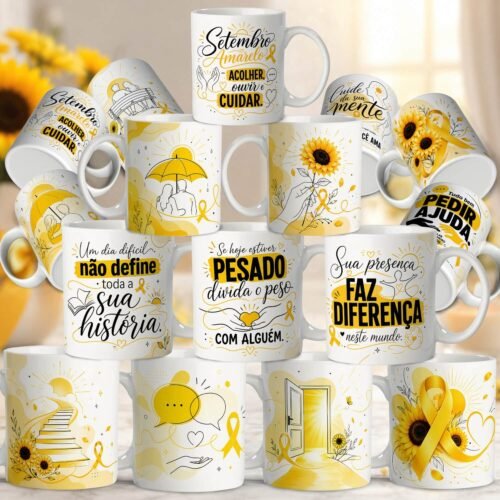 Setembro Amarelo 2026 (Caneca) - Datas comemorativas