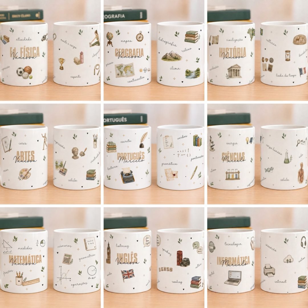 ARTE CANECA DIA DOS PROFESSORES - Sublimação