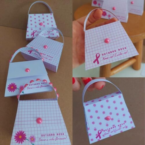 Kit Digital – Bolsinha Porta Bombom Outubro Rosa