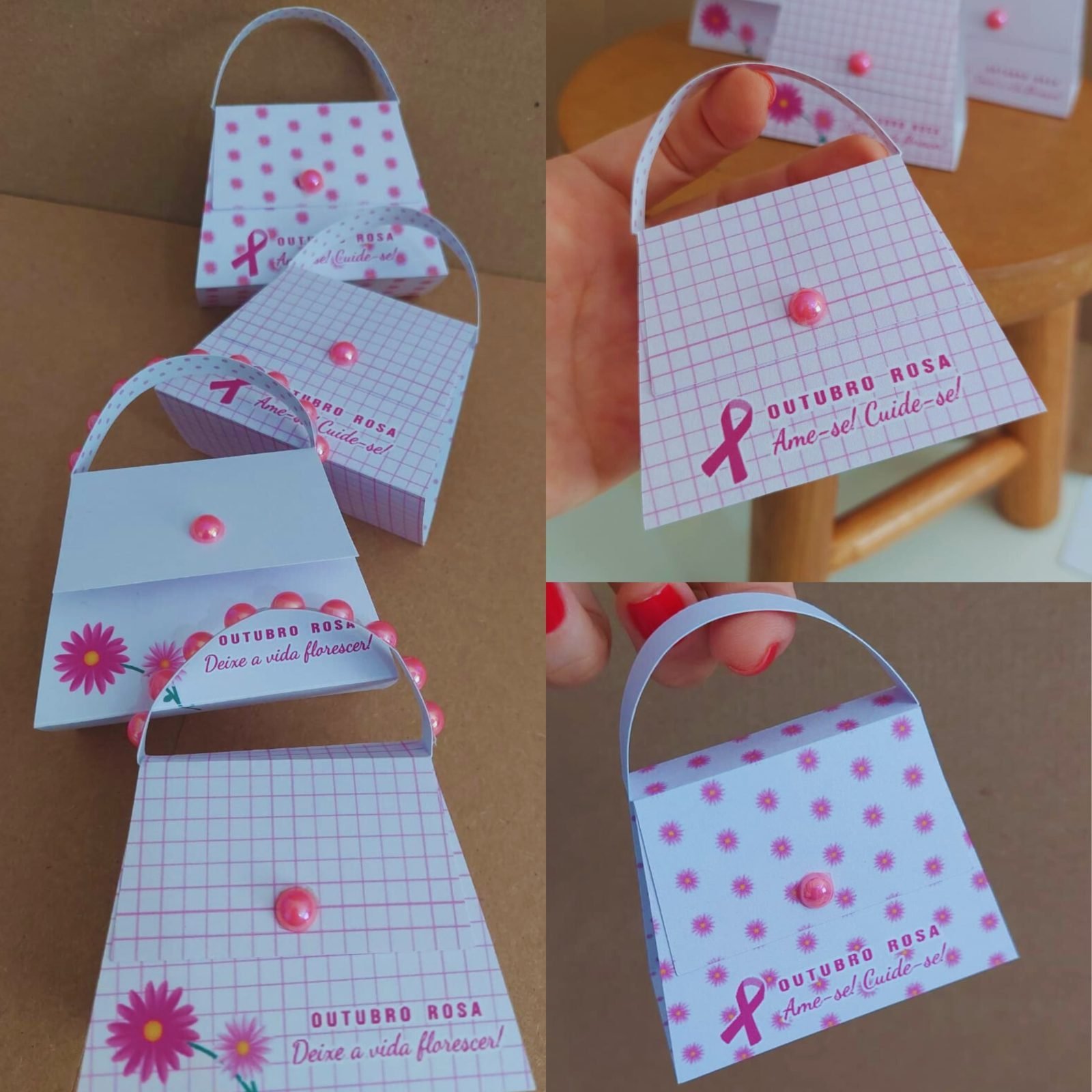 Kit Digital – Bolsinha Porta Bombom Outubro Rosa