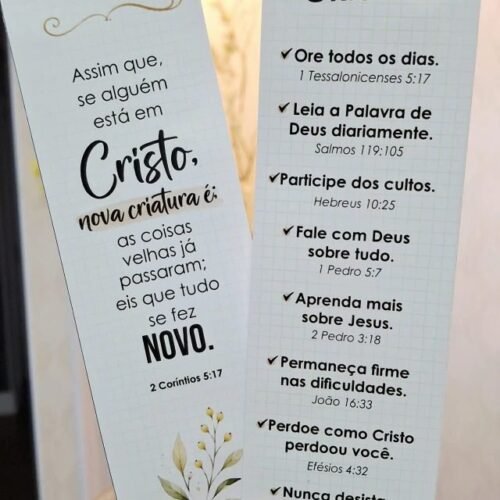 Marca-Páginas | Check-list do Cristão - Arquivos de Corte