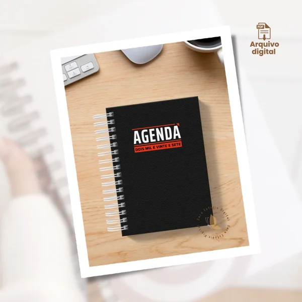 Arquivo digital: Agenda neutra 2027 – 1 DPP e 1 DPP com Sáb e dom juntos - Encadernação - Imagem 2