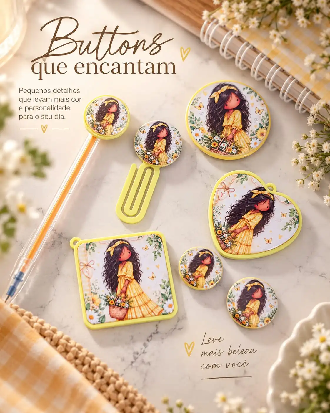 Arquivo Kit Buttons Você nao está sozinha