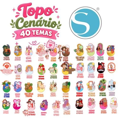 Arquivo Pack Topos Cenário - Topos de bolo