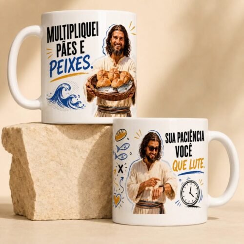 Arte Canecas Jesus Irônico 1.0 - Sublimação