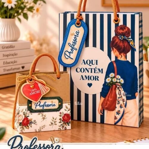 Professora Criativa 2026 Pack Sacolinhas - Datas comemorativas