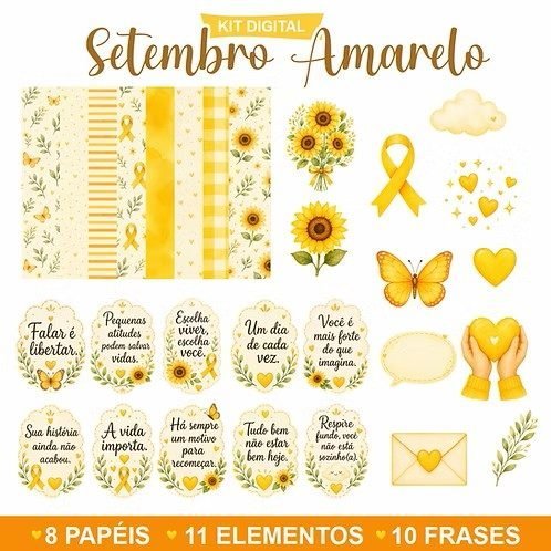 Kit Digital Setembro Amarelo 2026 - Kit Digital