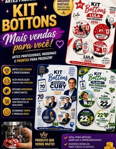 Artes para Bottons Eleições 2026